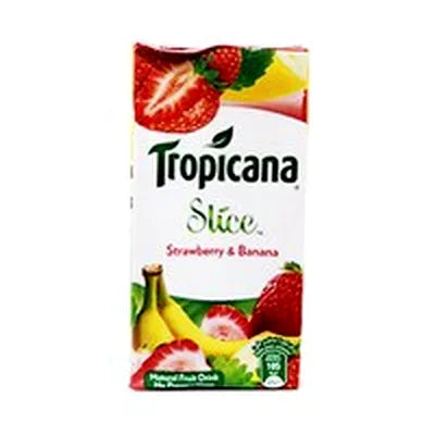 Tropicana Slice Strawberry Bana 180ml