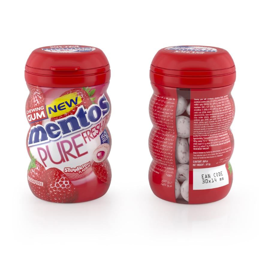 Mentos Pure Fresh Strawberry 50pcs