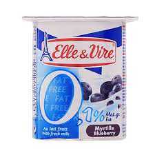 Elle & Vire Lactee Light Myrtille 125g