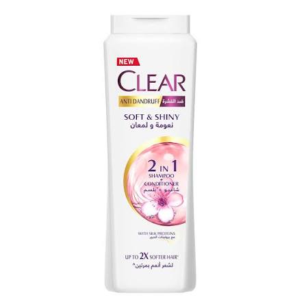 Clear 2 in 1 Soft & Shiny 360ml