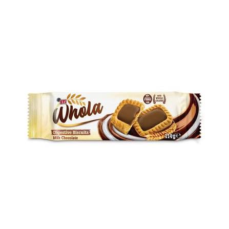 Eti Whola Digestive Milk Chocolate 114g
