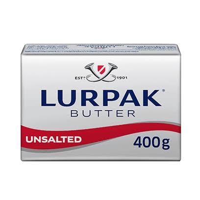 Lurpack Butter Unsalted 400g