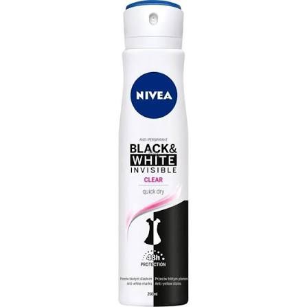 Nivea Invisible for Black & White Deodorant Spray 150ml