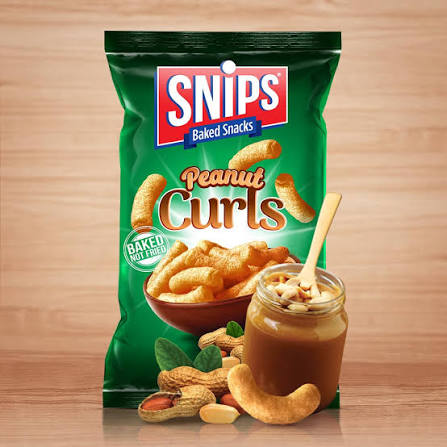 Snips Curls Peanut 230g