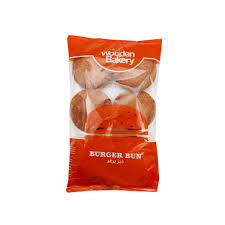 Wooden Burger Bun Sesame x6